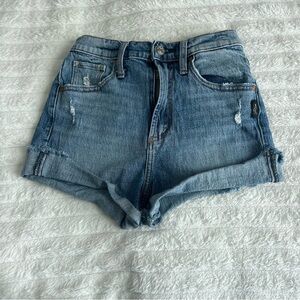 Womens Silver Jeans Light Blue Denim Rolled Hem Shorts US W23